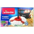 Produktbild: Vileda Turbo Komplett Box 2in1 Bodenwischer und Eimer mit Powerschleuder NEU