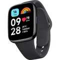 Produktbild: Xiaomi Smartwatch Sportuhr Fitnesszubehör Redmi Watch 3 Active Gesundheit Überwachung SpO2 Herzfrequenz wasserdicht schwarz - Schwarz