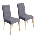 Produktbild: Stuhlhussen 2er Set Universal Stretch Stuhlbezug Stuhlüberzug Esszimmerstühle...