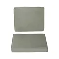 Produktbild: Outsunny 2 teilige Sitzkissen, 56 x 52 cm Stuhlkissen mit Reißverschluss, Stoffbezug, 7cm dick Polsterauflage, waschbar Sitzpolster für Haus, Garten, Auto, Büro, Sofa, Stühle, Dunkelgrau