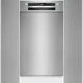 Produktbild: Bosch Serie 4 SPU4HMS10E Unterbau-Geschirrspüler, Höhe 81,5 cm, Breite 45 cm, Edelstahl