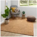 Produktbild: Steffensmeier Teppich Goa - Quadrate, Rechteckig, Jute braun 80 cm x 150 cm