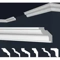Produktbild: MARBET DESIGN Stuckleisten XPS Styropor weiß - Deckenleisten Deckenstuck Leisten E-Leisten - (50 Meter / 25 Leisten E-22)