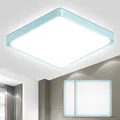 Produktbild: LQWELL® Deckenleuchte LED Deckenlampe, IP44 Wasserfest Badlampe Quadrat Flach 18W 6000K 1600LM Modern Schlicht Lampe Dünn für Wohnzimmer Badezimmer Schlafzimmer Küche Flur Keller Büro, 220 * 24mm