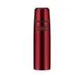 Produktbild: THERMOS LIGHT & COMPACT BEVERAGE BOTTLE 0,75l, cranberry red, Thermosflasche Edelstahl, Isolierflasche rot mit Trinkbecher, 18 h heiß / 24 h kalt, spülmaschinenfest, absolut dicht, BPA-frei