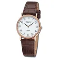 Produktbild: Regent Damen Armbanduhr Analog Lederarmband braun URF1431