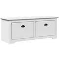 Produktbild: vidaXL Flurbank BODO Weiß 114x40x45 cm 4016869