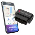 Produktbild: Cynatix GPS Tracker Auto, 1 Jahr ohne ABO | OBD2 Live-Ortung mit App, inkl. SIM-Karte für KFZ, LKW, Transporter & Wohnmobil | Echtzeit GPS Ortung