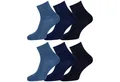 Produktbild: OCERA Diabetikersocken 6x Socken Kurzschaft für Diabetiker geeignet o Gummibund Blau Gr. 39