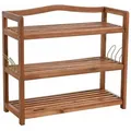 Produktbild: Estexo - Holz Schuhregal Schuhschrank Schuhablage Holzregal Schrank Ablage Akazie Massiv