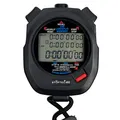 Produktbild: Stoptec Stoppuhr 495 | 3Zeilen Display | 100 Memory | Schlagzahlmessung | Uhr...