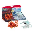 Produktbild: schleich ELDRADOR Creatures | Eiskäfer vs. Feuerkrake 70826 | schleich Eldrador Starter Set aus EIS & Lava Monster | Monsterfiguren für Kinder ab 7 Jahren | fantasievolles Spielzeug | 2-teiliges Set