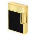Produktbild: S.T. DUPONT Feuerzeug Linie 1 Vertikale Linien Goldfarben/Schwarz C14120