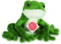 Produktbild: Teddy Hermann® Kuscheltier Frosch, 15 cm, zum Teil aus recyceltem Material