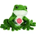Produktbild: Frosch, ca. 15 cm, Plüsch, 1Stück - Grün/Weiß