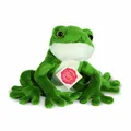 Produktbild: Teddy Hermann Frosch Kuscheltier Stofftier Plüschtier sitzend Bauernhof 15 cm