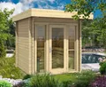 Produktbild: Sauna Saunahaus Lupoa-44 Gartensauna Außensauna Holz Wärmekabine 259 x 294 cm