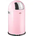 Produktbild: Wesco Abfallsammler Pushboy Junior, Edelstahl, Pink, Metall, 22 L, 63 cm, Küchen, Küchenausstattung, Mülleimer