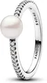 Produktbild: Pandora Fingerring Pandora Behandelte Süßwasserzuchtperle & Pavé Ring 193158C01 Damenring