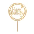 Produktbild: Cake Topper Torten Deko Happy Birthday | Dekora, 15 cm, bunt, Modell-Nr. 12345