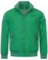 Produktbild: Geographical Norway Herren Übergangsjacke - Leicht, Winddicht, mit Reißverschlusstaschen - Atmungsaktive Outdoorjacke mit Netzfutter Frühlingstage Herbst Jacke Blouson, Farbe:Grün, Größe:XXL