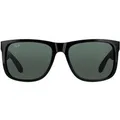 Produktbild: Ray-Ban Sonnenbrille Justin 4165 601/71 Glänzend Schwarz Grün