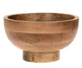Produktbild: Mango Holz Obst Schale rund - 25 cm - Tisch Deko Servier Snack Schüssel massiv