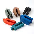 Produktbild: Relaxdays Abstandshalter, 144er Set, Kunststoff, 6 Größen, 1–6 mm, Verglasungsklötze Fenster, Unterlagsplättchen, bunt