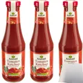 Produktbild: Alnatura Bio Tomaten Ketchup fruchtig-aromatisch vegan 3er Pack (3x500ml Flasche) + usy Block