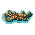 Produktbild: Mono Quick 08068 Sick! Schriftzug Bügelbild, Patch, ca. 4,2 x 9 cm