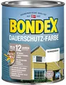 Produktbild: Bondex Dauerschutz Farbe Schneeweiß 0,75 L für 7 m² | Hervorragende Farbstabilität | Wetter- und UV-Schutz - bis zu 12 Jahre | Seidenglänzend | Dauerschutzfarbe | Holzfarbe