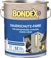 Produktbild: Bondex Dauerschutz-Holzfarbe 750 ml, schneeweiß Holzschutzfarbe Holzschutz