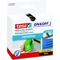 Produktbild: Tesa - On & Off Klettband zum Aufkleben - Selbstklebendes Klettklebeband zur Befestigung leichter Gegenstände - Schwarz, 2 cm x 250 cm