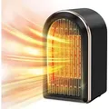 Produktbild: Diyarts Schnellheizlüfter, 1200 W, Hohe Effizienz & Energiesparend, 2s-Schnellheizen, Mini Heizer - Schwarz