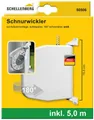 Produktbild: SCHELLENBERG Aufputz-Gurtwickler Rollladen-Schnurrwickler aufklappbar zum aufschrauben, 180° schwenkbar, inkl. Schnur, 5 m