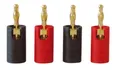 Produktbild: Dynavox IMG 1 Bananenhohlstecker 2 x rot, 2 x schwarz