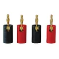 Produktbild: Dynavox High-End Bananenstecker-Set 2 x rot / 2 x schwarz