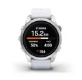 Produktbild: Garmin Epix Pro (Gen 2), 42mm Multisport-Smartwatch, 32GB, Steinweiss/Silber