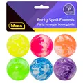 Produktbild: Idena 40434 Partyspaß Flummis, 6 Stück, in leuchtendem pink, lila, blau, grün, gelb und orange, aus stabilem Hartgummi, Durchmesser ca. 3 cm