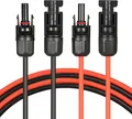 Produktbild: Solarkabel Doppelpack 4x PV-Kabel 4mm² H1Z2Z2-K Schwarz & Rot mit Solarstecker Länge: 4 x 1,5m