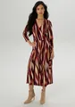 Produktbild: Jerseykleid in femininer Wickel-Optik - NEUE KOLLEKTION, Gr. 36 - N-Gr, camel-bordeaux-beige-braun-rosa N-Gr