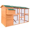 Produktbild: vidaXL Hühnerstall Hasenstall Kleintierstall Hühnerkäfig Holz 295 x 163 x 170 cm