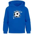 Produktbild: MoonWorks Hoodie Kinder Hoodie Jungen Fußball Sport Kapuzenpulli Geschenke Junge blau 152