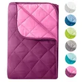 Produktbild: wometo Microfaser Sommer Steppbett 155x220 Oeko-TEX lila Kochfest 95°