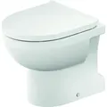 Produktbild: Duravit No.1 Stand-WC, rimless, 370x560mm, Abgang senkrecht, 2184012000, Farbe: Weiß mit HygieneGlaze