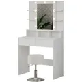 Produktbild: Vicco Schminktisch, Weiß, Holzwerkstoff, 10 Fächer, 2 Schubladen, Rechteckig,Rechteckig, 80x146.5x40 cm, Schlafzimmer, Schminktische