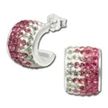 Produktbild: SilberDream rosa Beauty Ohrringe Zirkonia 925 Silber Damen Creolen GSO010A