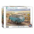 Produktbild: Eurographics Puzzle Love & Hope VW Bus, Bulli, 1000 Teile, 68 x 48 cm, 6000-5310