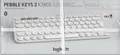 Produktbild: Logitech Pebble Keys 2 - K380S - Multi-Device Bluetooth-Tastatur - weiß - Neu /
