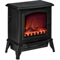 Produktbild: Homcom Elektrokamin,, Schwarz, Kunststoff, 24x45.5x36.5 cm, Freizeit, Heizen & Kühlen, Elektrokamine